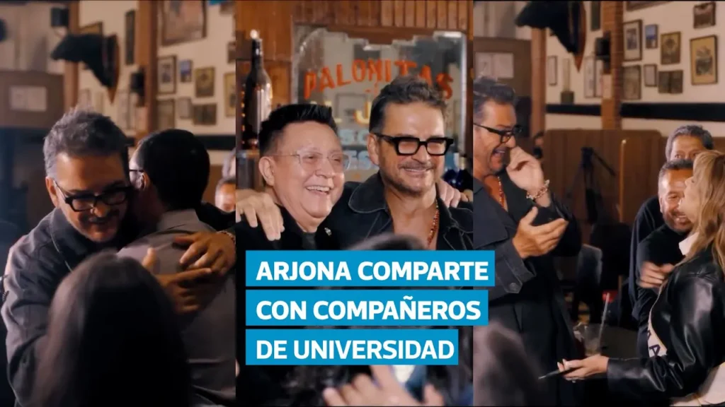 video muestra a ricardo arjona en el portalito y compartio con companeros de universidad