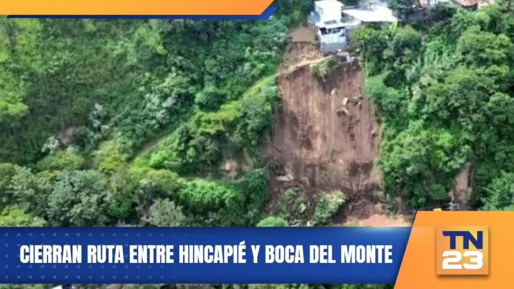 cierran ruta entre hincapie y boca del monte