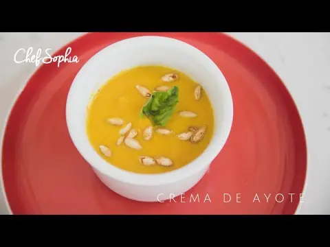 chef sophia crema de ayote